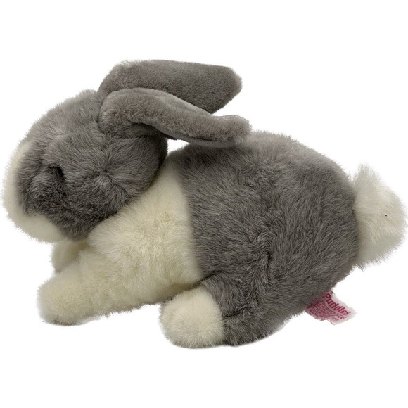 Vtg Russ Berrie Bunny Rabbit Plush Stuffed Animal PUDDLES Realistic Easter - Picture 2 of 7
